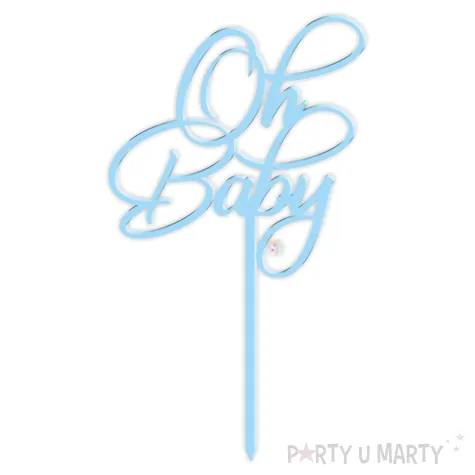 xx topper pl oh baby niebieski pastel