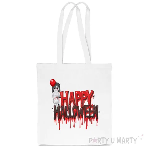 xx torba eko halloween happy dziewczynka z balonikiem