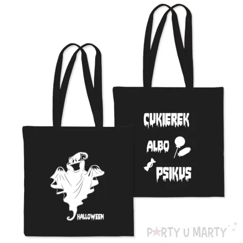 xx torba halloween duch czarna