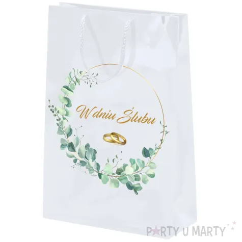 xx torebka biala w dniu slubu duza