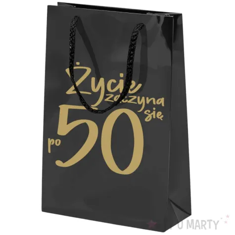 xx torebka czarna zycie zaczyna sie po 50 mala