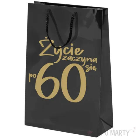 xx torebka czarna zycie zaczyna sie po 60 duza
