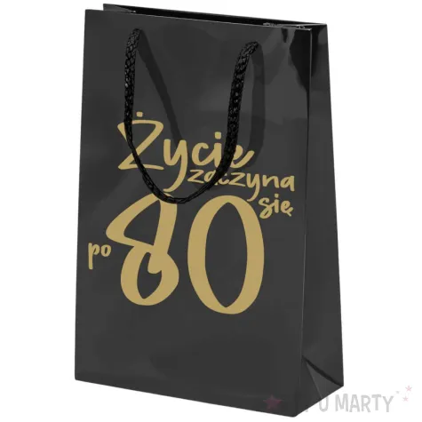 xx torebka czarna zycie zaczyna sie po 80 mala