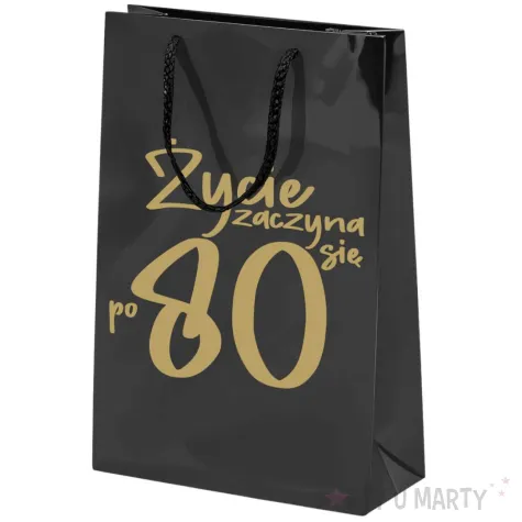 xx torebka czarna zycie zaczyna sie po 80 srednia