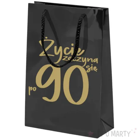 xx torebka czarna zycie zaczyna sie po 90 mala