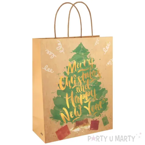 xx torebki na prezenty srednie choinka