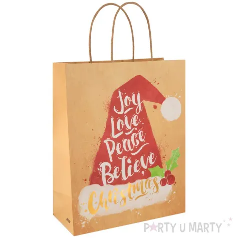 xx torebki na prezenty srednie czapka mikolaja