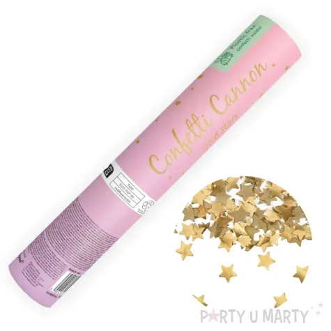 xx tuba z gwiazdkami zloty 20cm