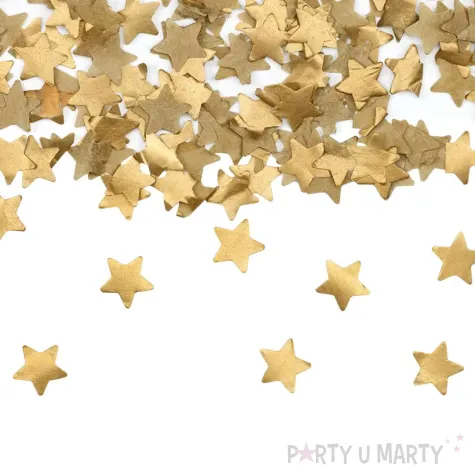 xx tuba z gwiazdkami zloty 20cm