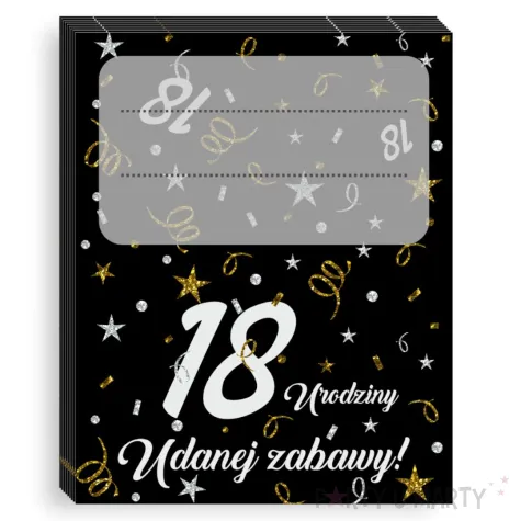 xx winietki 18 urodziny glamour birthday