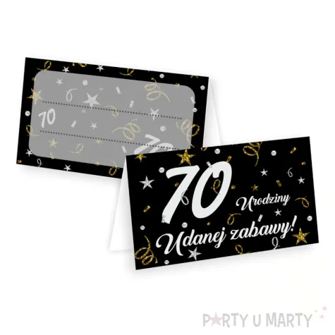 xx winietki 70 urodziny glamour birthday