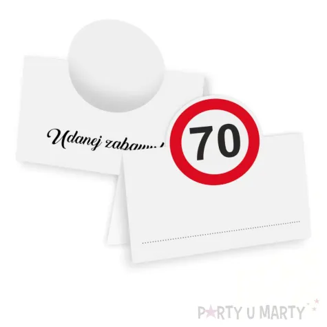 xx winietki 70 urodziny traffic birthday