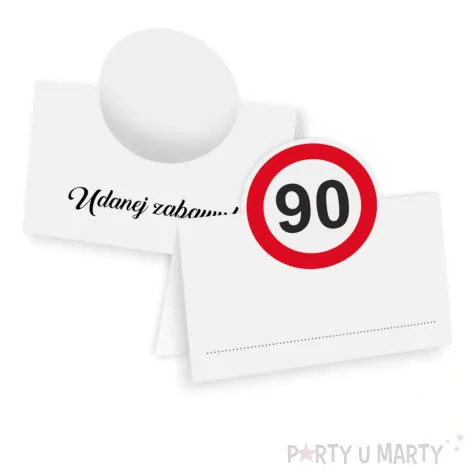 xx winietki 90 urodziny traffic birthday