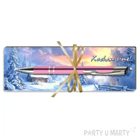 xx zakladka z dlugopisem bn kocham zime