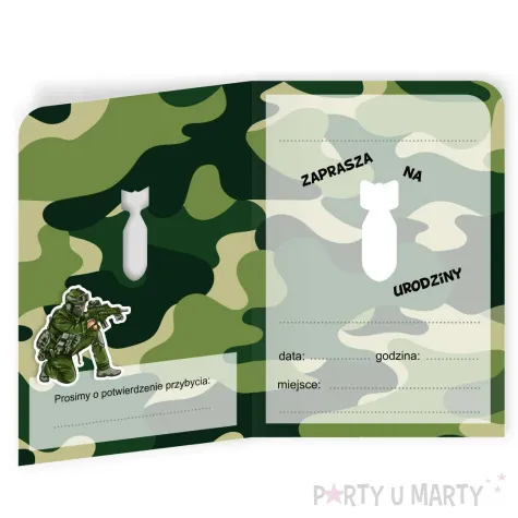 xx zaproszenia moro zamykane 1 szt