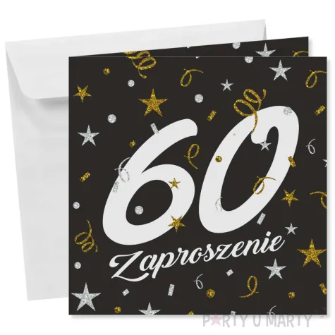xx zaproszenie 60 urodziny glamour birthday
