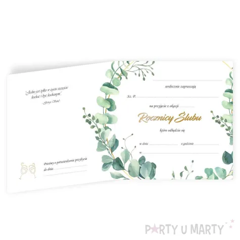 xx zaproszenie na rocznice uniwersalne 1 szt