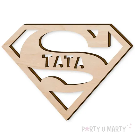 xx zawieszka drewn super tata 100x74 x10