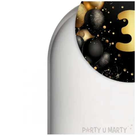 xx zawieszka na alkohol 30 urodziny czarno zloty