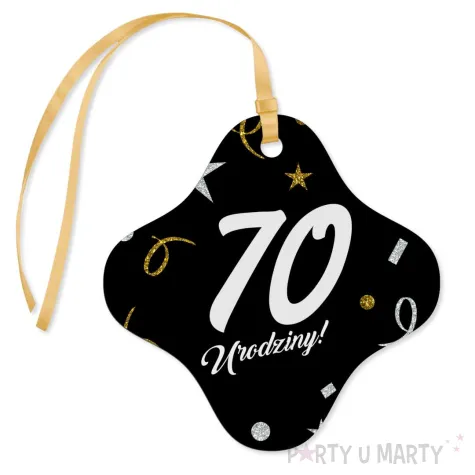 xx zawieszka na alkohol 70 urodziny