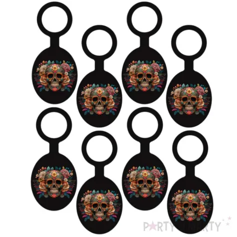 xx zawieszki na butelki dia de los muertos 8 s