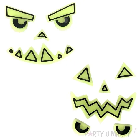 xx zelowe naklejki na dynie 1 op 2 szt