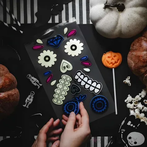 xx zelowe naklejki na dynie mix 1 op 2 szt