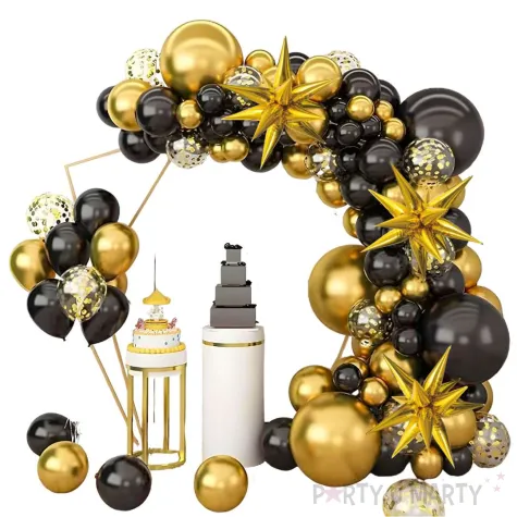 xx zestaw balonow 100 sztuk zloty glamour