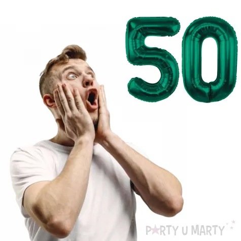 xx zestaw balonow butelkowa zielen liczba 50