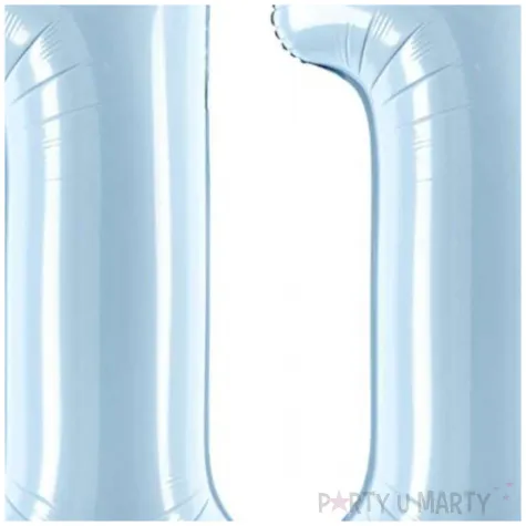 xx zestaw balonow liczba 11 niebieska