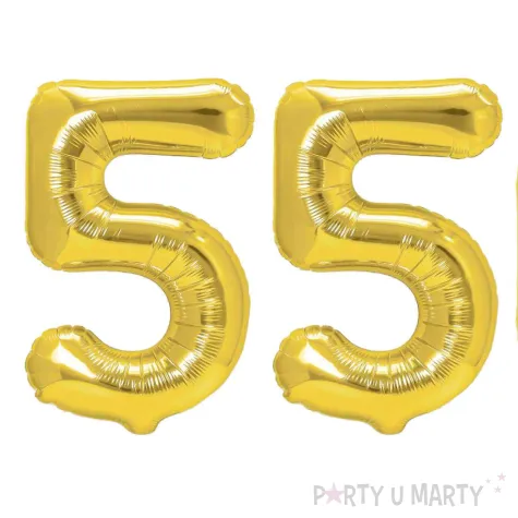 xx zestaw balonow liczba 55 zloty 33 dgt 2 szt