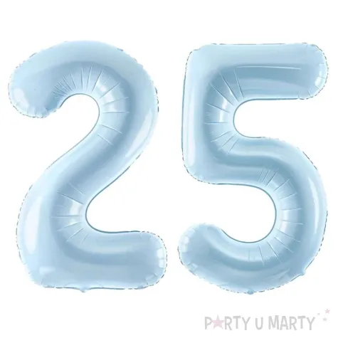 xx zestaw balonow niebieskie liczba 25