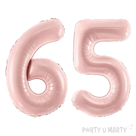 xx zestaw balonow rozowy liczba 65