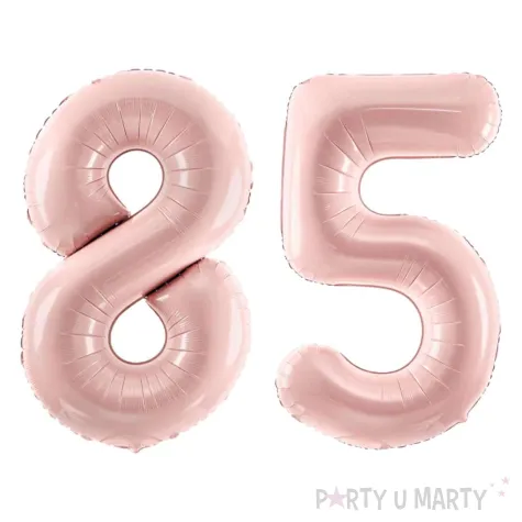 xx zestaw balonow rozowy liczba 85