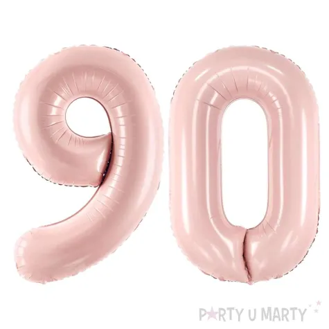 xx zestaw balonow rozowy liczba 90