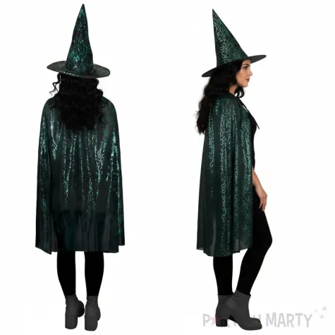 xx zestaw czarownika peleryna kapelusz