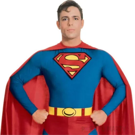 xx zestaw dla doroslych super man kombinezon peleryna pasek rozm s