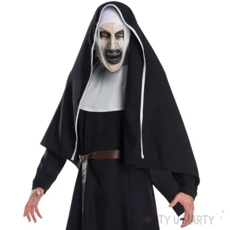 xx zestaw dla doroslych upiorna zakonnica sukienka habit maska pasek rozm