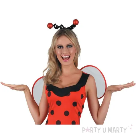 xx zestaw dla doroslych urocza biedronka sukienka opaska skrzydla rozm m