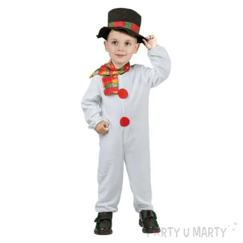 xx zestaw dla dzieci balwanek kombinezon szalik kapelusz rozm 92 104 cm