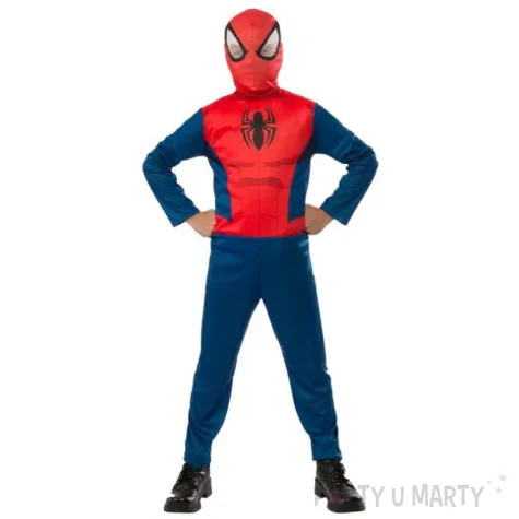 xx zestaw dla dzieci spider man kombinezon maska rozm l