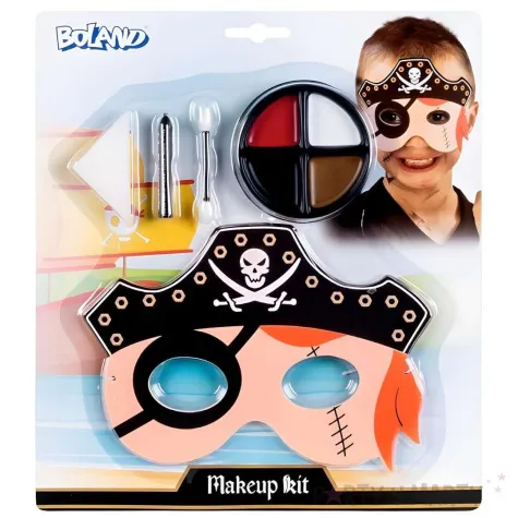 xx zestaw do malowania twarzy pirat maska farbki kredka gabka aplikator