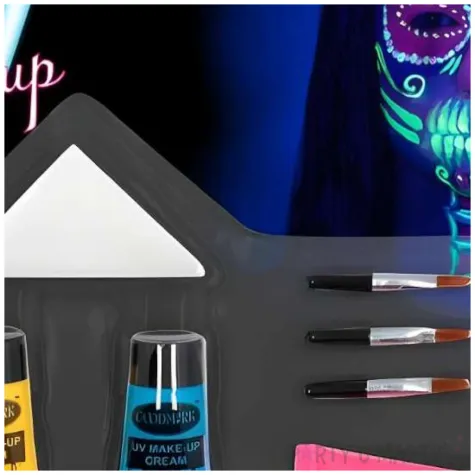 xx zestaw do malowania twarzy uv 3 tubki 3 aplikatory