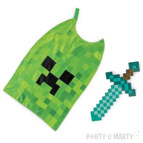 xx zestaw minecraft licencja miecz peleryna rozm uniw