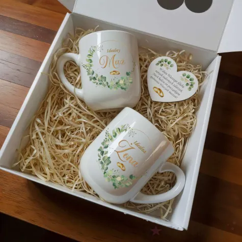xx zestaw prezentowy na slub kubki i magnes