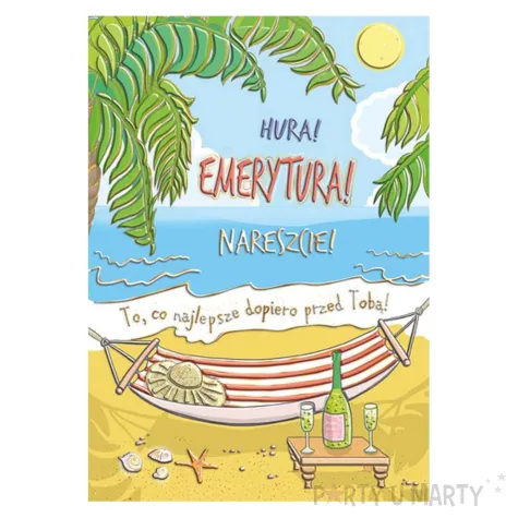 xx zk kartka okolicznosciowa a5 emerytura hamak 1 szt