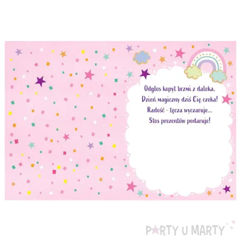 xx zk kartka okolicznosciowa b6 2 jednorozec 1 szt