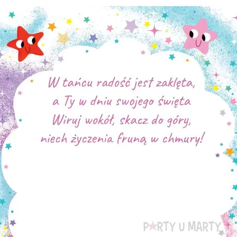 xx zk kartka okolicznosciowa b6 4 tancerka 1 szt