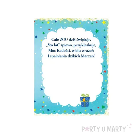 xx zk kartka okolicznosciowa b6 5 zwierzaki 1 szt