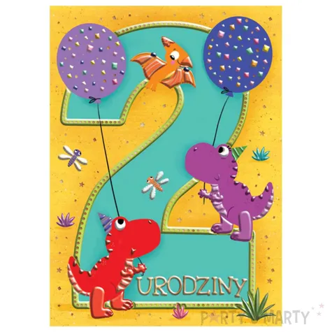 xx zk kartka okolicznosciowa b6 dinozaury 1 szt